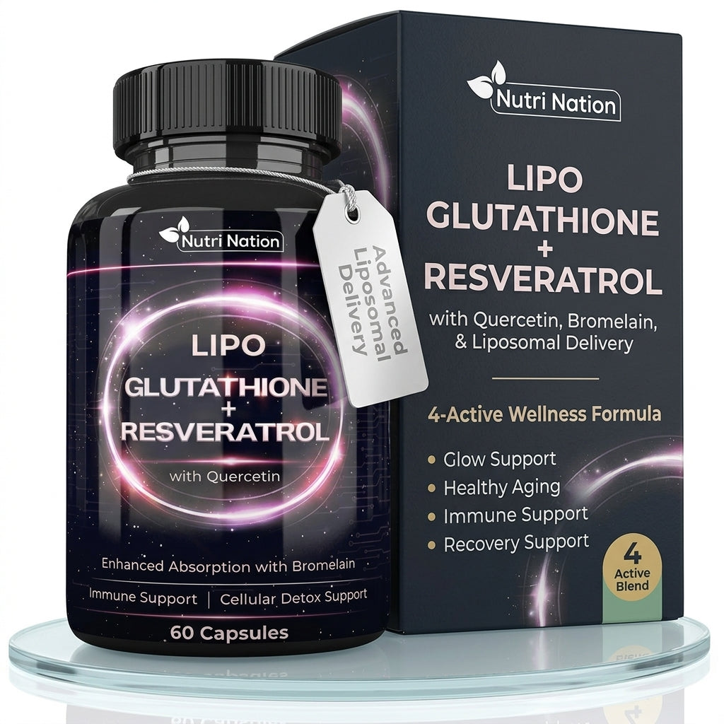 Liposomal Glutathione Supplement with Resveratrol & Quercetin 60 capsules