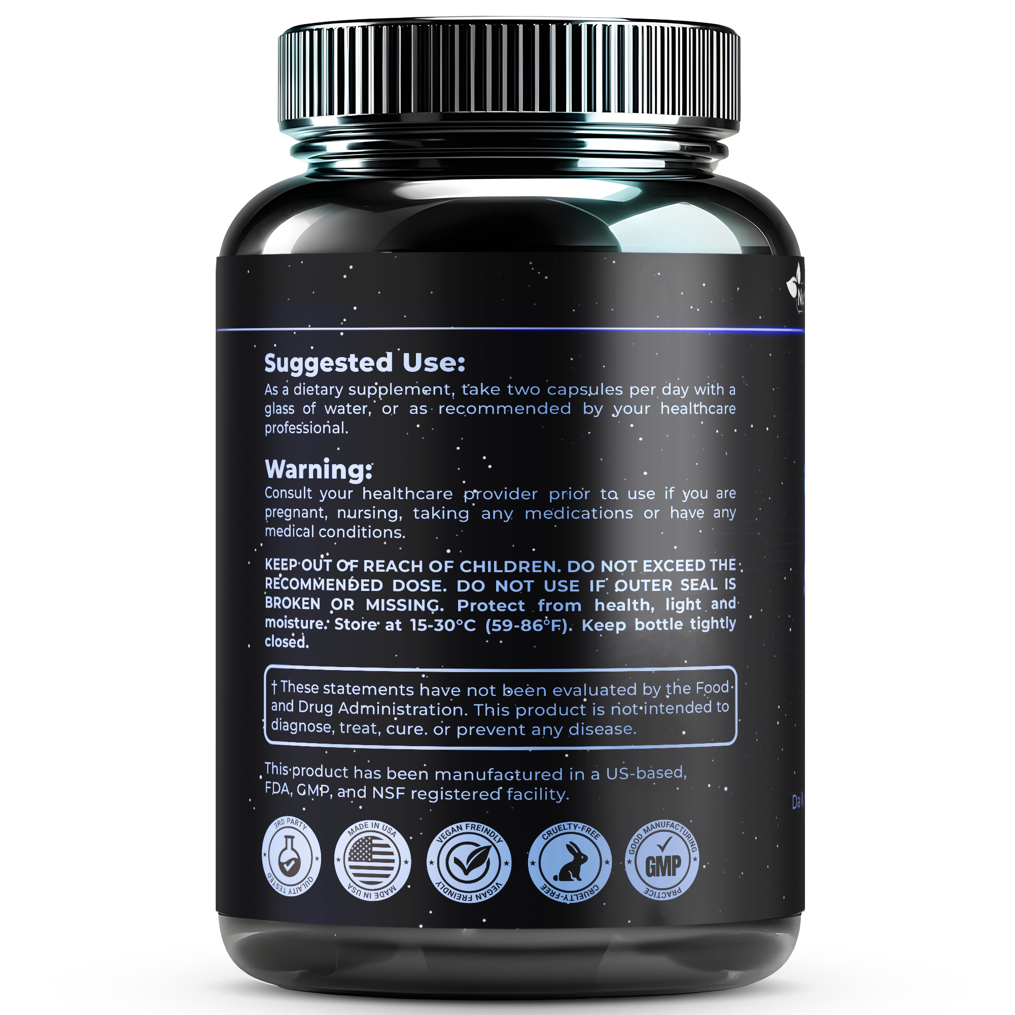 Liposomal NAD Supplement with Resveratrol, Quercetin and TMG, 60 Capsules