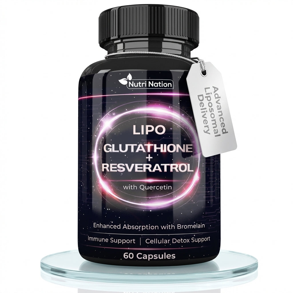 glutathione quercetin Liposomal 500mg with Resveratrol, & Bromelain 120 Capsules Advanced Antioxidant & Immune Support Supplement, Cellular Detox & Liposomal Glutathione 500mg with Resveratrol,