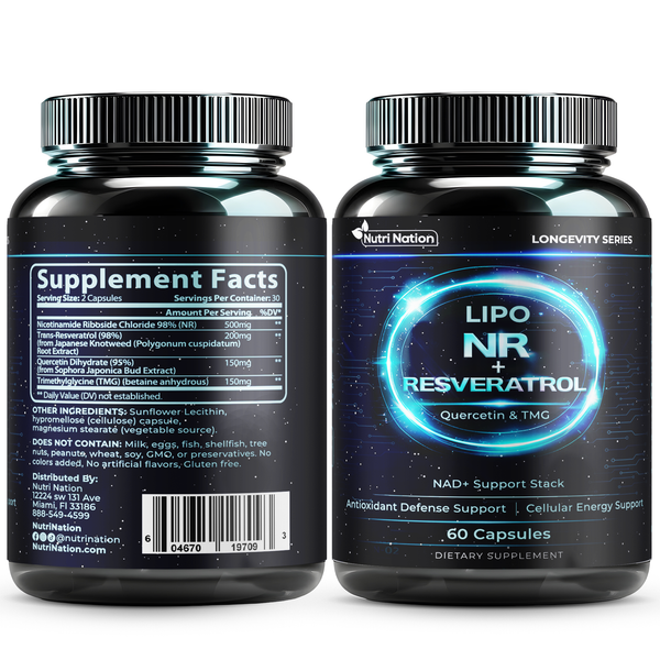 Liposomal NR and Resveratrol Supplement