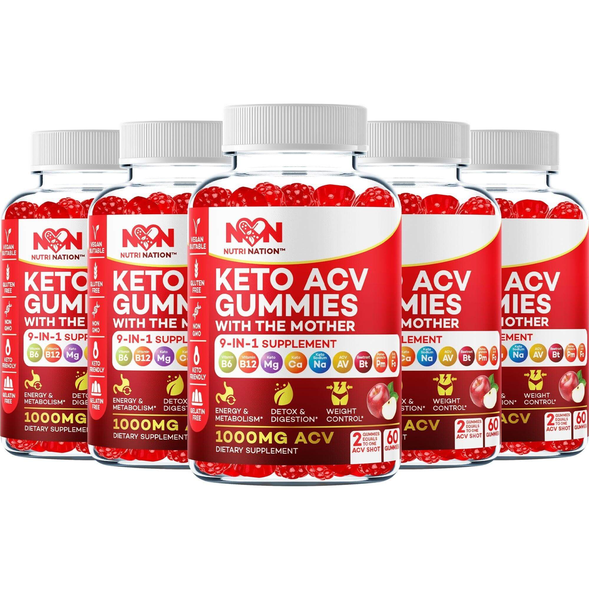  Keto ACV Gummies 5 bottle bulk special offer