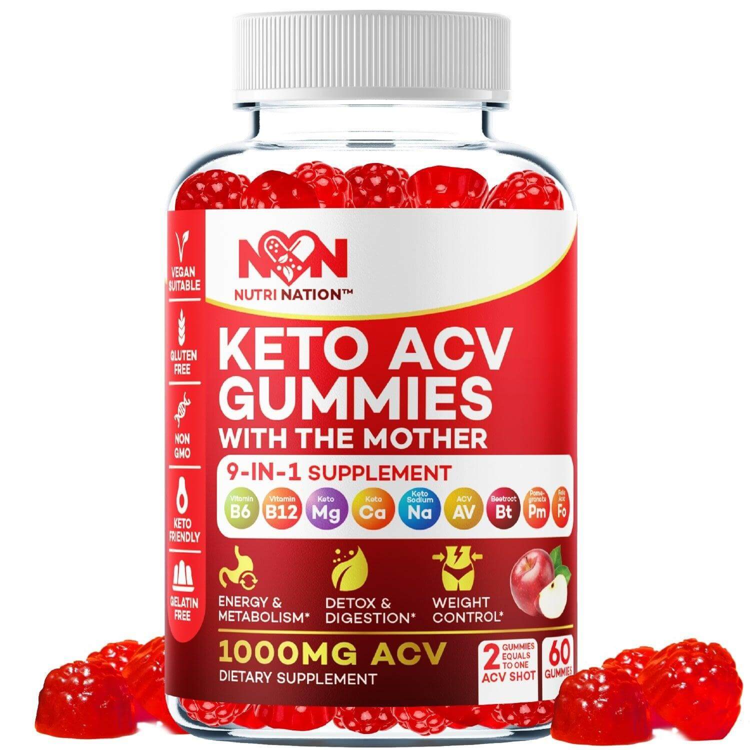 keto acv gummy single bottle