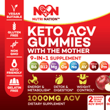 Keto ACV Gummy label - Nutri Nation